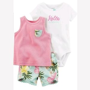 Carter's Three-Piece Shorts Set 6 Months